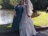 Lisa and Sally by the pond