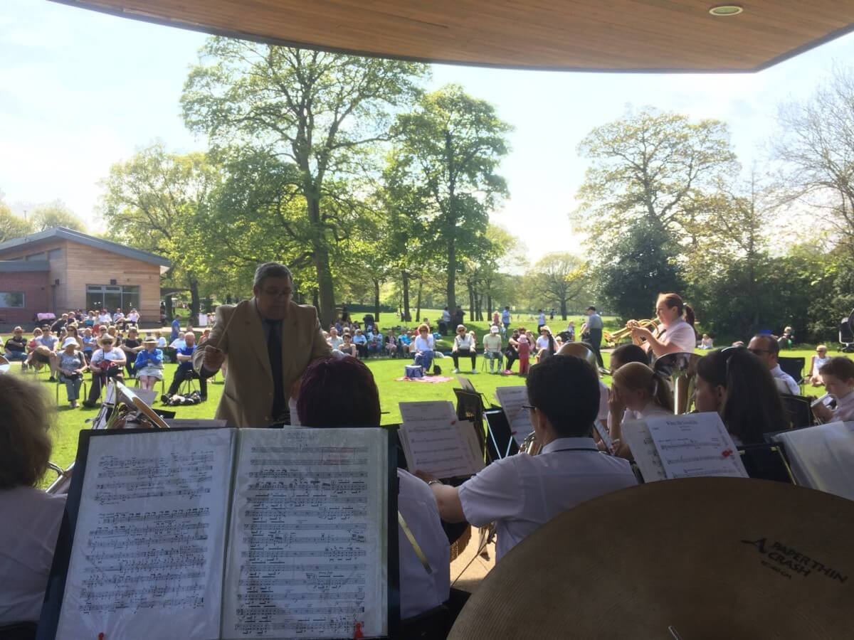 Tingley Brass Band at Middleton Park, Leeds